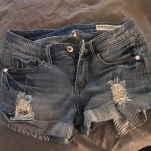 Denim shorts
